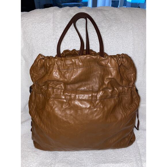 Prada Leather Drawstring Tote - Picture 2 of 3